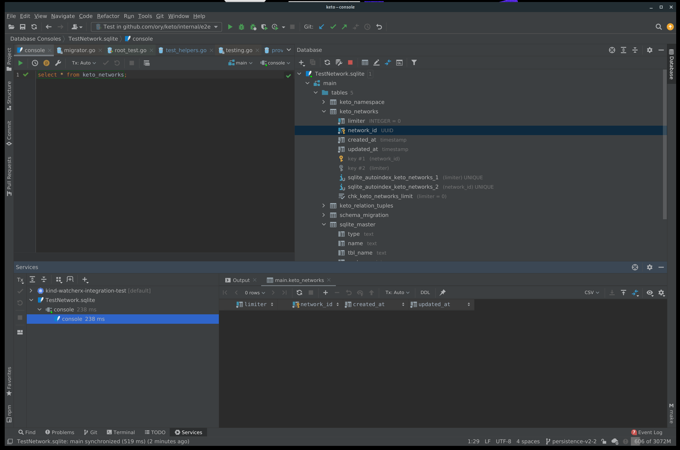 Screenshot of Jetbrains SQL debugger, Fast!